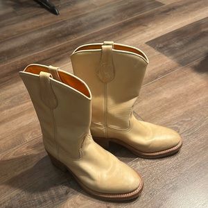 FRYE YELLOW BOOTS